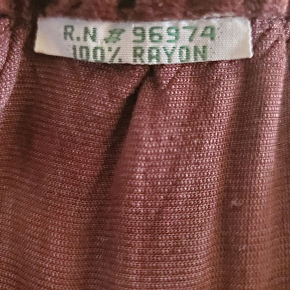 XL Long Velvet Dark Brown Skirt 3' Long Drawstring Waist 💝 - Picture 7 of 8